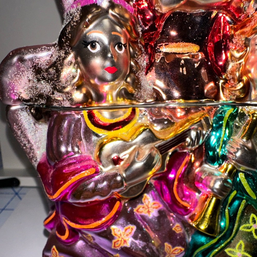 Christopher Radko Angel Christmas Cookie Jar Candy Jar